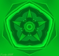 Green Star Lotus Mandala